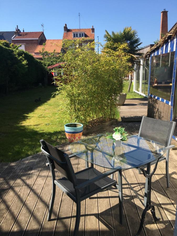 Ferienwohnung La Paillote Leffrinkhoucke Exterior foto